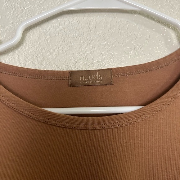 NEW Men’s Nuuds Long Sleeve Curved Hem Shirt 3X Color Cinnamon - Picture 9 of 9